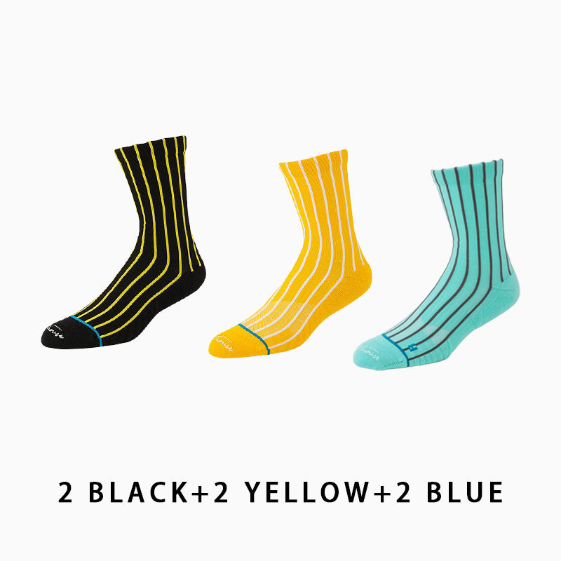 Men's Mid-calf Running Socks(6 pairs）