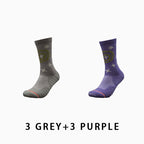 Breathable Mid-calf Women Running Socks（6 pairs）