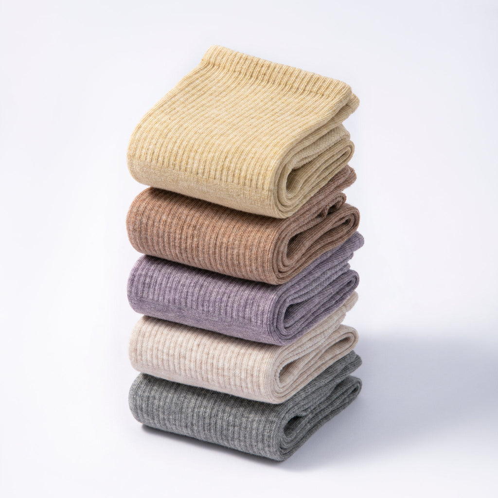 New- Adult Organic Cotton Non-Slip Socks- Lemon- 2 Pairs