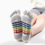 Custom Design Anti Slip Grip Pilates Yoga Socks (5 Units)