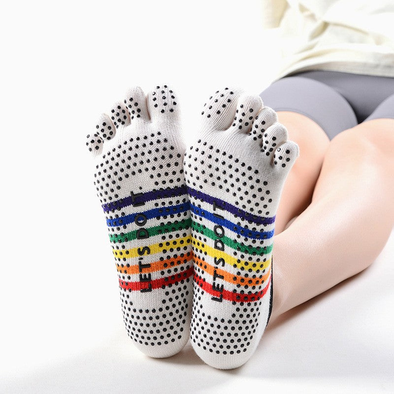Custom Design Anti Slip Grip Pilates Yoga Socks (5 Units)