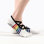 Custom Design Anti Slip Grip Pilates Yoga Socks (5 Units)