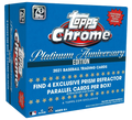2021 Topps Chrome Platinum Anniversary Baseball Mega Box - Blue