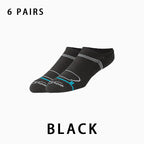 Men's Low Cut Breathable Running Socks(6 pairs）