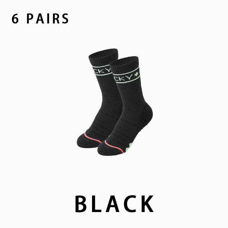 Women Profession Running Compression Socks(6 pairs）
