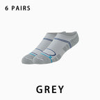 Men's Low Cut Breathable Running Socks(6 pairs）