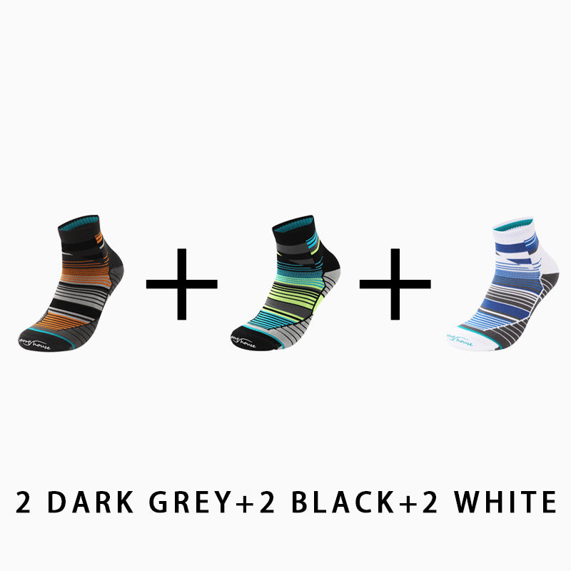 Men's Professional Running Socks Marathon（（6 pairs）