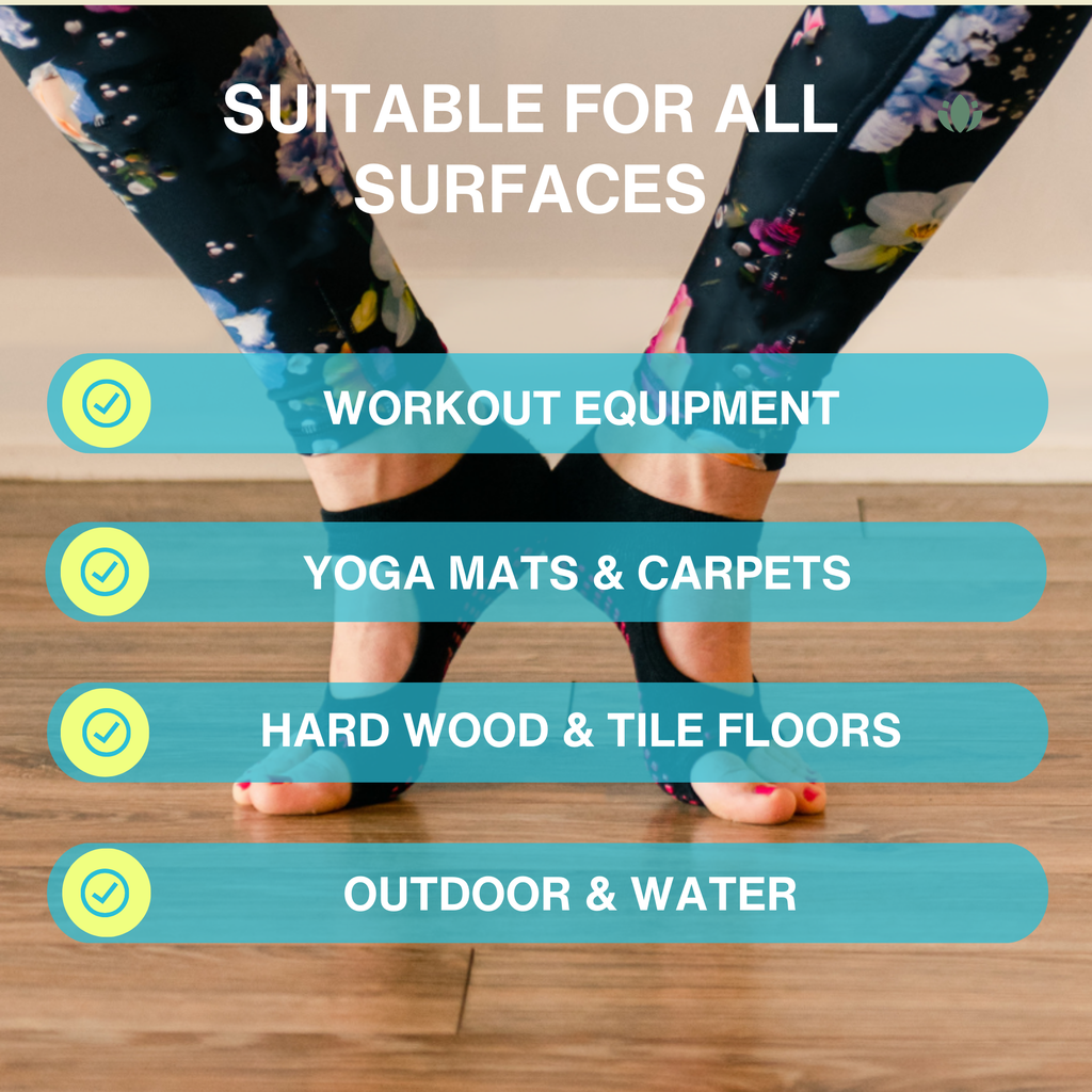 Tucketts Allegro Guava Ombre Pilates Socks - Non-Slip Grip, Open Toe, Barre & Yoga - Women's