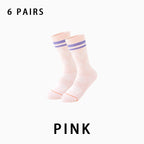 Professional Women Breathable Running Socks（6 pairs）
