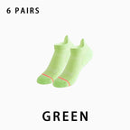Women Low Cut Running Compression Socks(6 pairs）