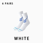 Non-slip Mid-calf Men's Running Socks(6 pairs）