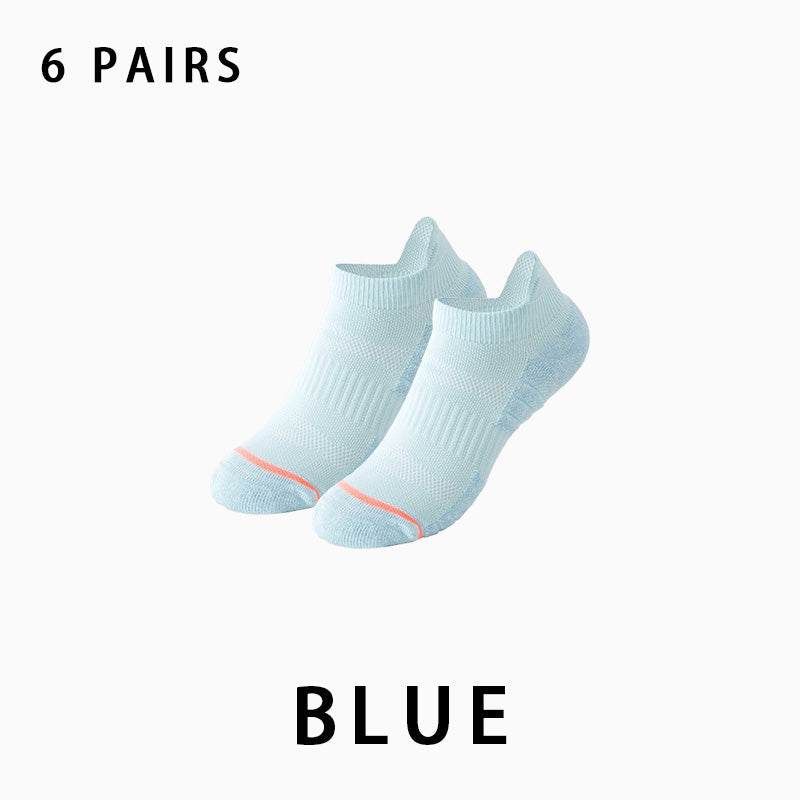 Women Low Cut Running Compression Socks(6 pairs）