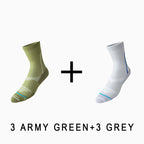Men's Breathable  Mid-calf Cycling Socks （6 pairs）