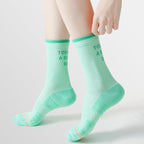 Mid Crew Towel Bottom Women's Cycling Socks（6 pairs）