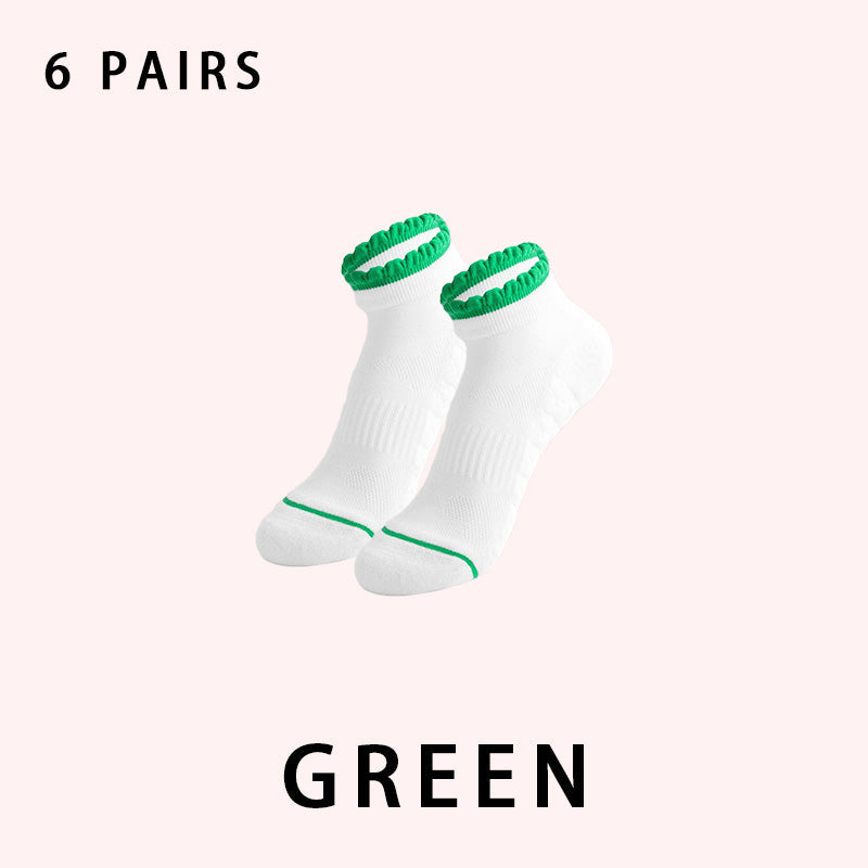 Women's Low Cut Running Socks（6 pairs）