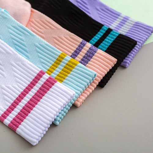 Professional Women Breathable Running Socks（6 pairs）