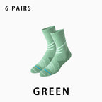 Non-slip Mid-calf Men's Running Socks(6 pairs）