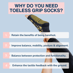 Tucketts Anklet Pilates Socks - Non-Slip Grip, Open Toe, Barre & Yoga - Women's