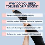 Tucketts Flow Pilates Socks – Non-Slip Grip Open Toe Socks for Barre & Yoga (Women’s)