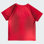 Kids' adidas Two-Piece Short Sleeve Raglan Printed Tee and Shorts Set