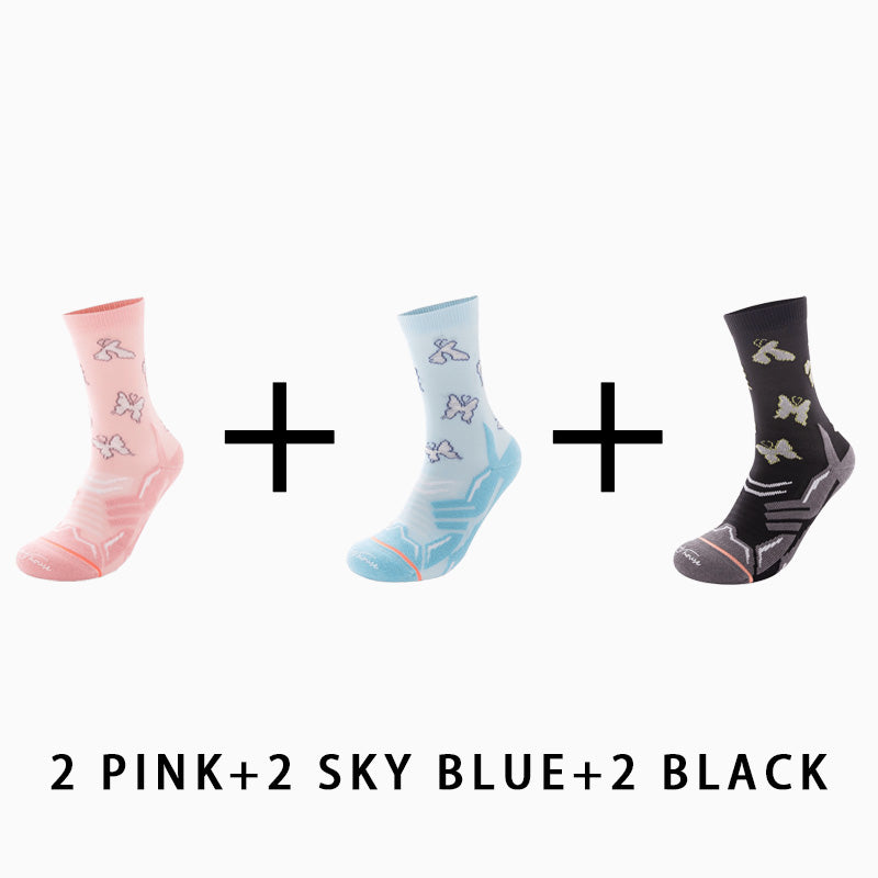Women's Reflective Running Socks（6 pairs）