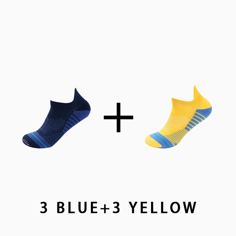 Men's Profession Low Cut Running Socks(6 pairs）