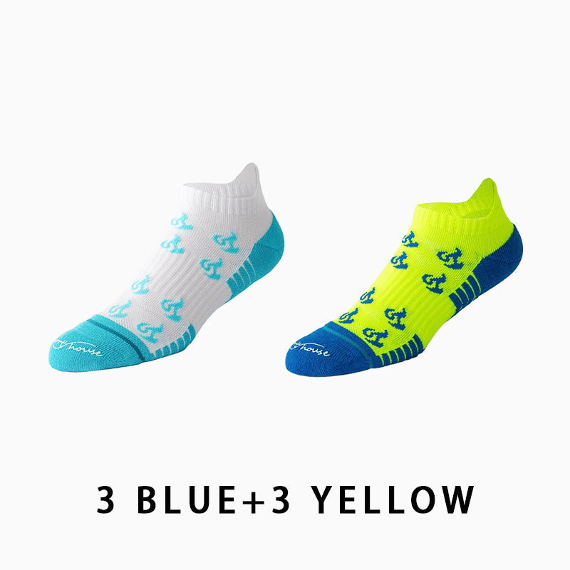 Men's Short Thin Running Socks（6 pairs）