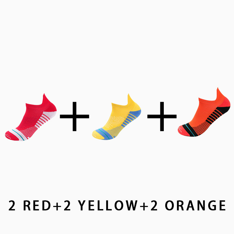 Men's Profession Low Cut Running Socks(6 pairs）