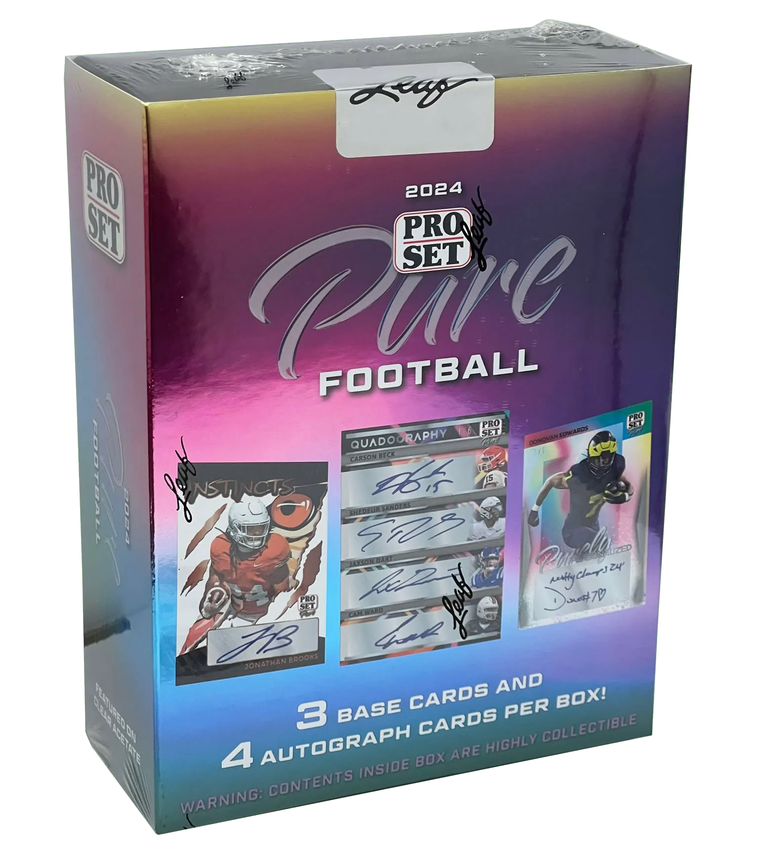 2024 Leaf Pro Set Pure Football Hobby Box