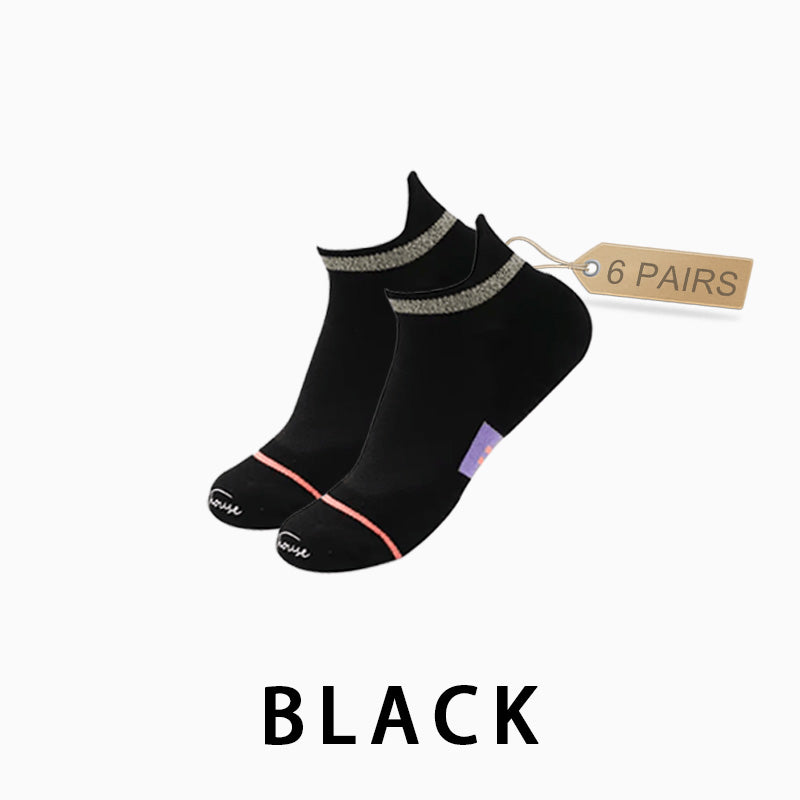 Women's Low Cut Running Socks(6 pairs）