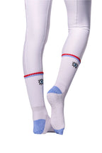 COCO Evil Eye Grip Socks | Blue & Red