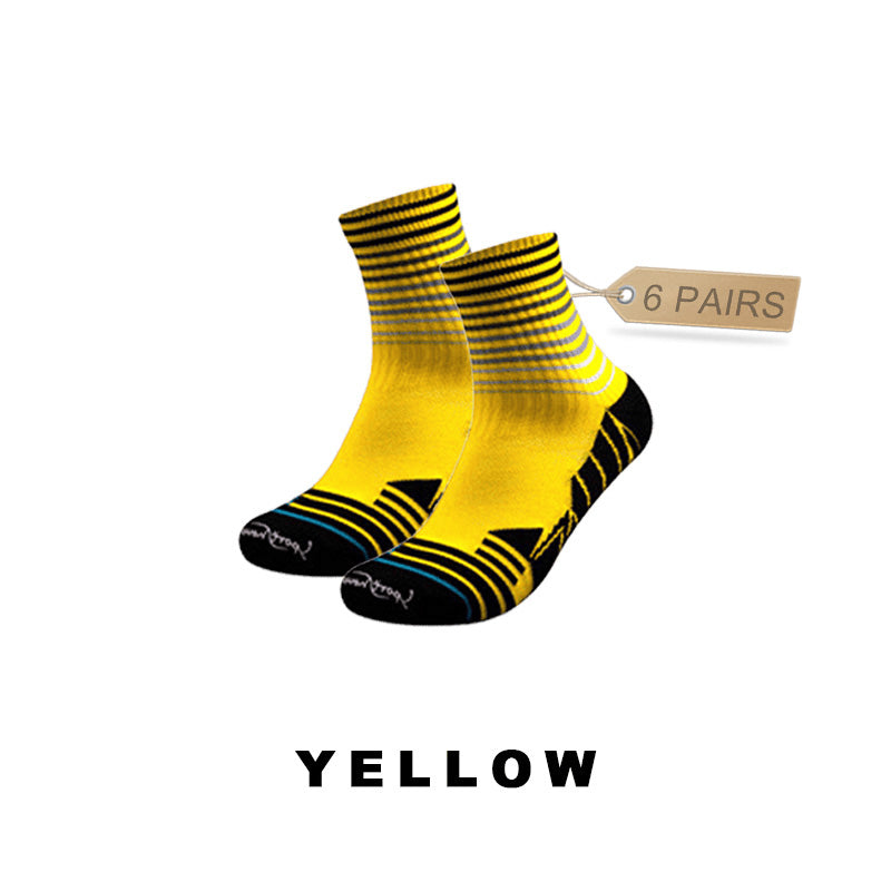 Professional Riding Men's Sport Socks(6 pairs）