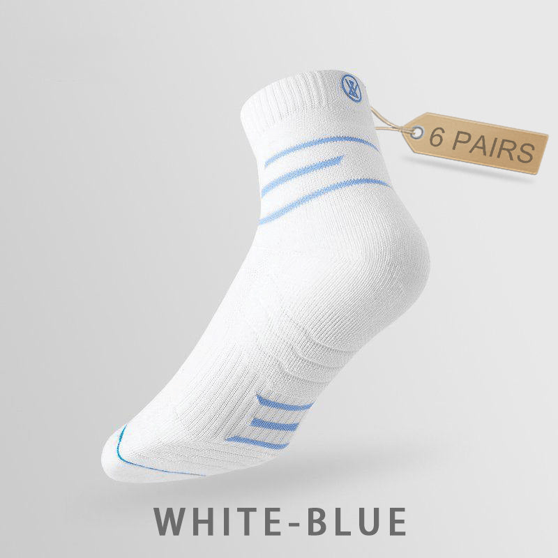 Men's Breathable Medium Fitness Socks（6 pairs）