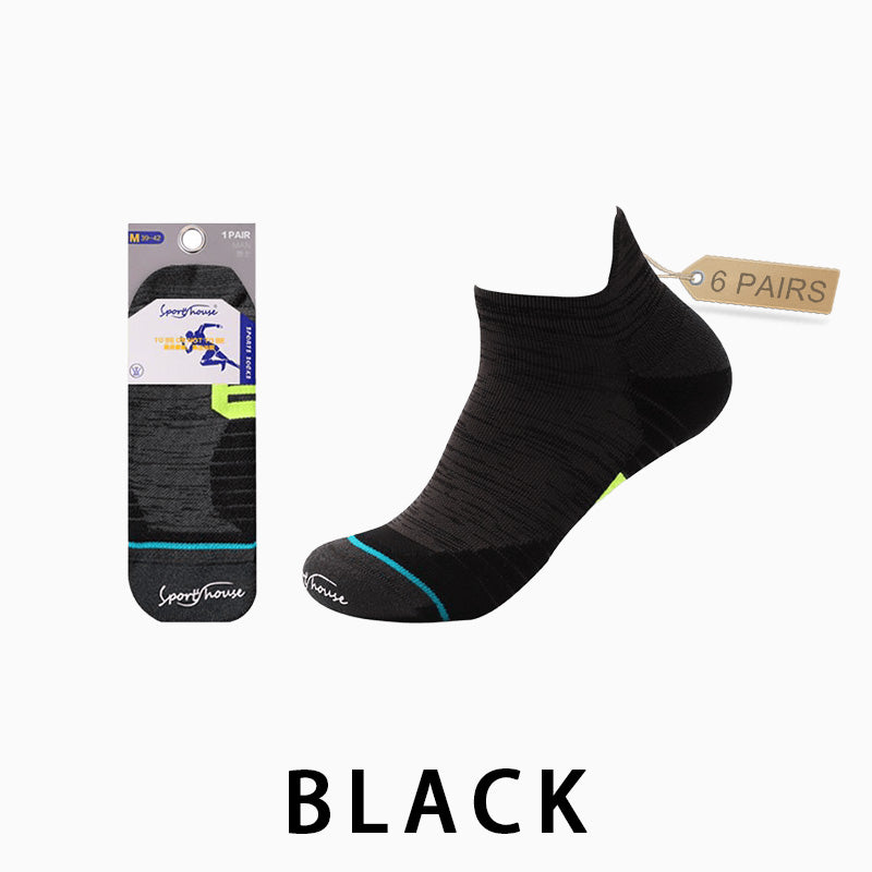 Profession Thin Men's Running Socks（6 pairs）