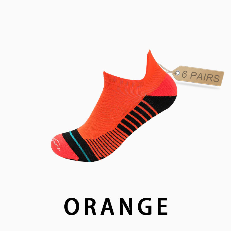 Men's Profession Low Cut Running Socks(6 pairs）