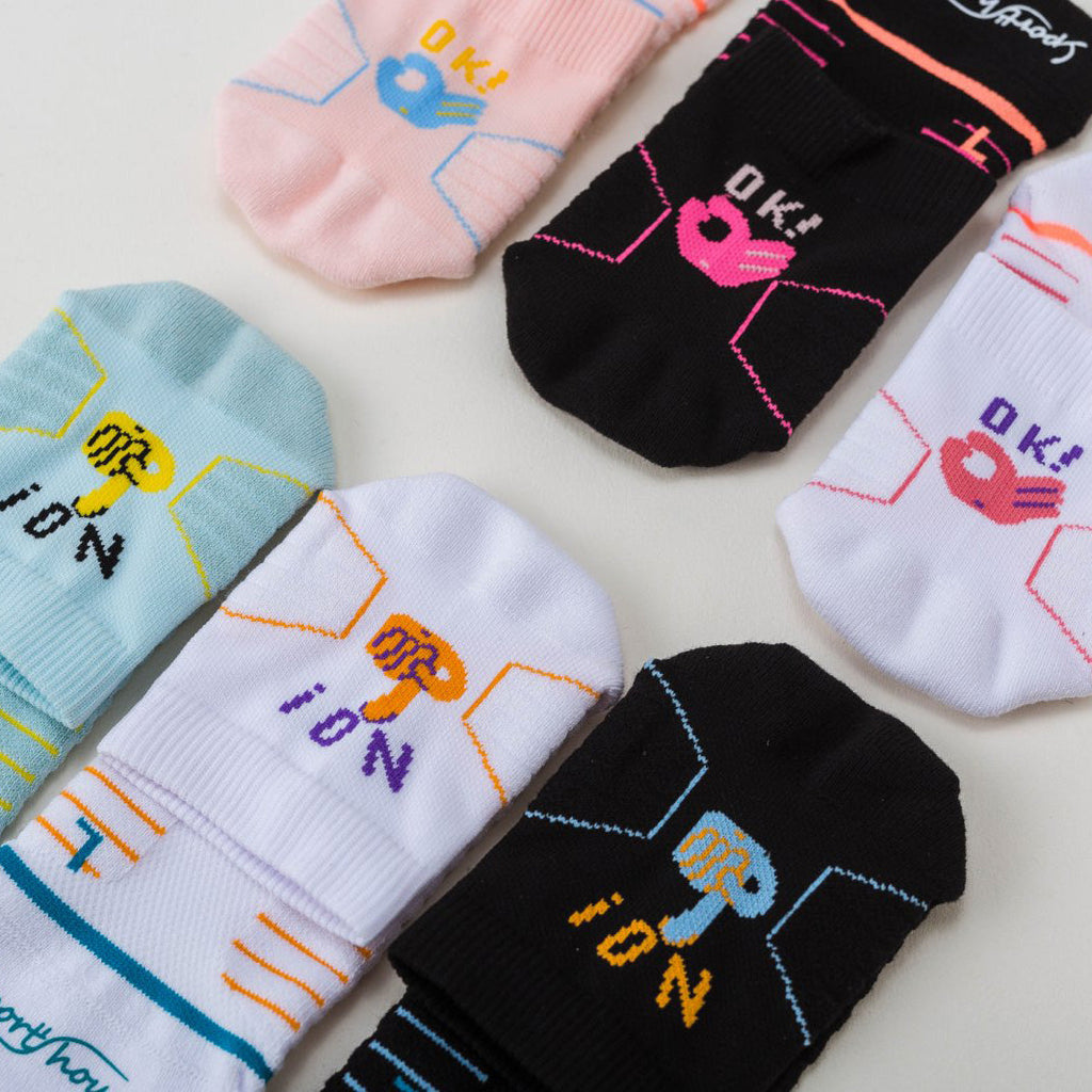 Couple's Professional Non-slip Running Socks(6 pairs）