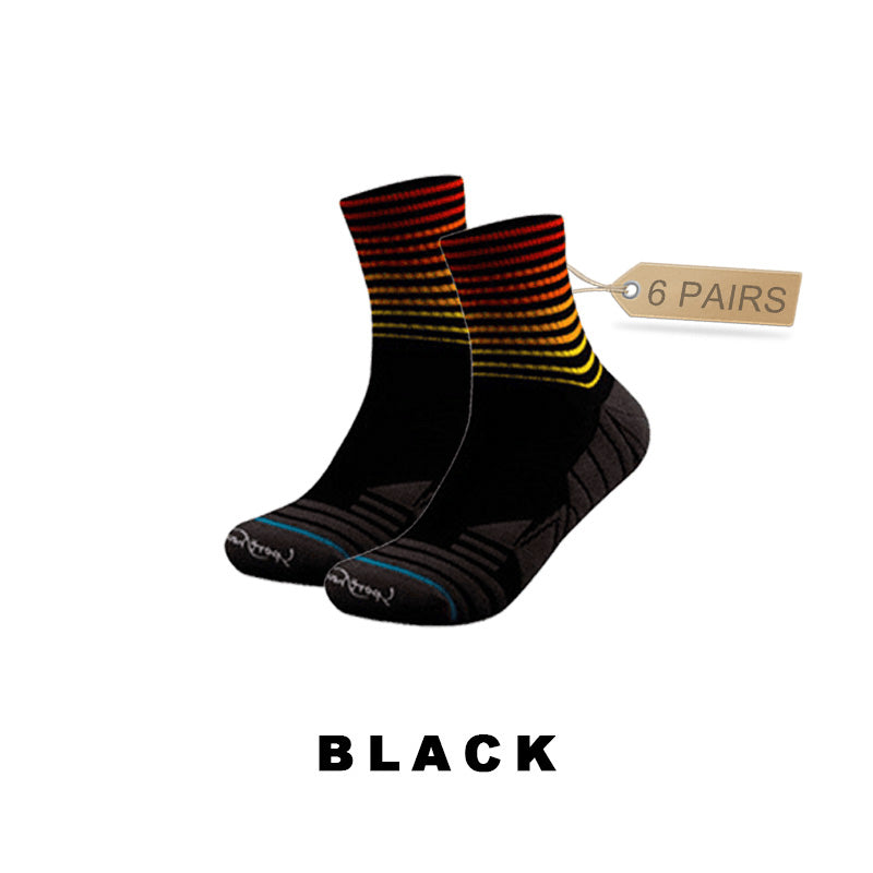 Professional Riding Men's Sport Socks(6 pairs）