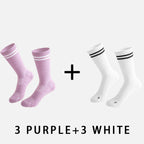 Mid-calf Women‘s Yoga Socks  (6 pairs）