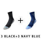 Breathable Men's Mid-calf Cycling Socks(6 pairs）