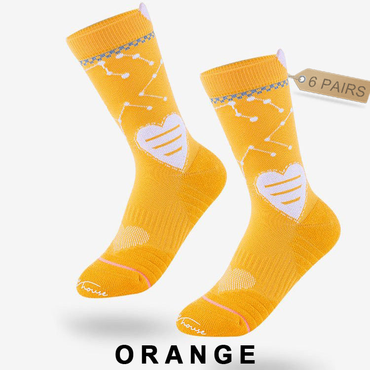 Women's Professional Breathable Cycling Socks（6 pairs）