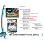 2024 Bowman University Chrome Football Hobby Box