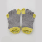 Botanical Dyed Open Toe Socks With Power Pads