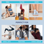 Tucketts Anklet Pilates Socks - Non-Slip Grip, Open Toe, Barre & Yoga - Women's