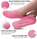 Women's YOGA Socks - White Red Pink