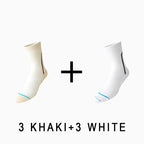 Men's Breathable  Mid-calf Cycling Socks （6 pairs）
