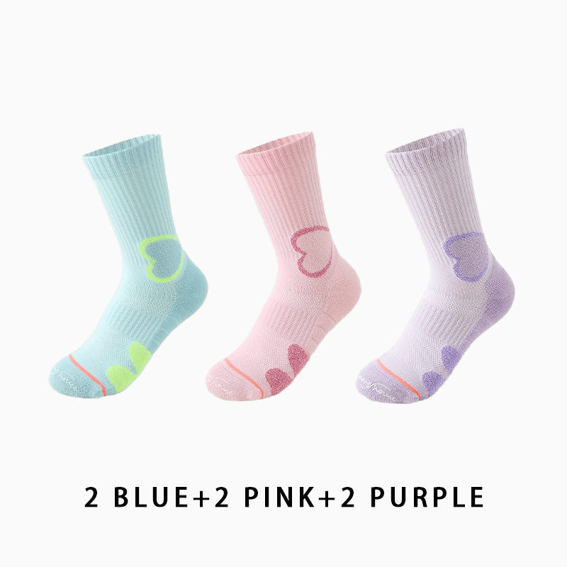 Women's Autumn/Winter Thickened Running Socks（6 pairs）