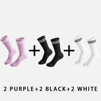 Mid-calf Women‘s Yoga Socks  (6 pairs）