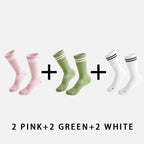 Mid-calf Women‘s Yoga Socks  (6 pairs）