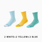 Men's Mid-calf Running Socks(6 pairs）