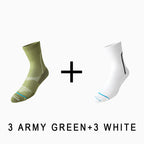 Men's Breathable  Mid-calf Cycling Socks （6 pairs）